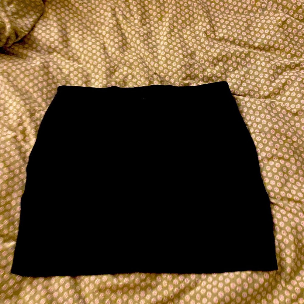 Black mini skirt